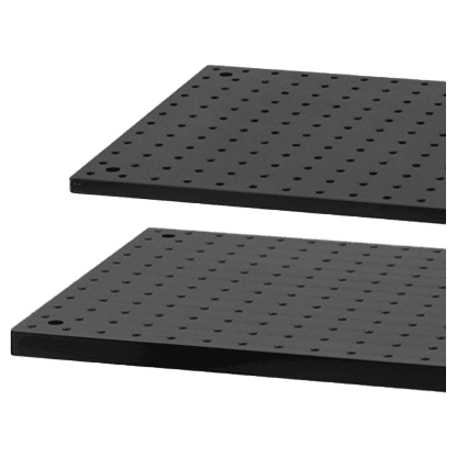 Solid aluminum breadboard